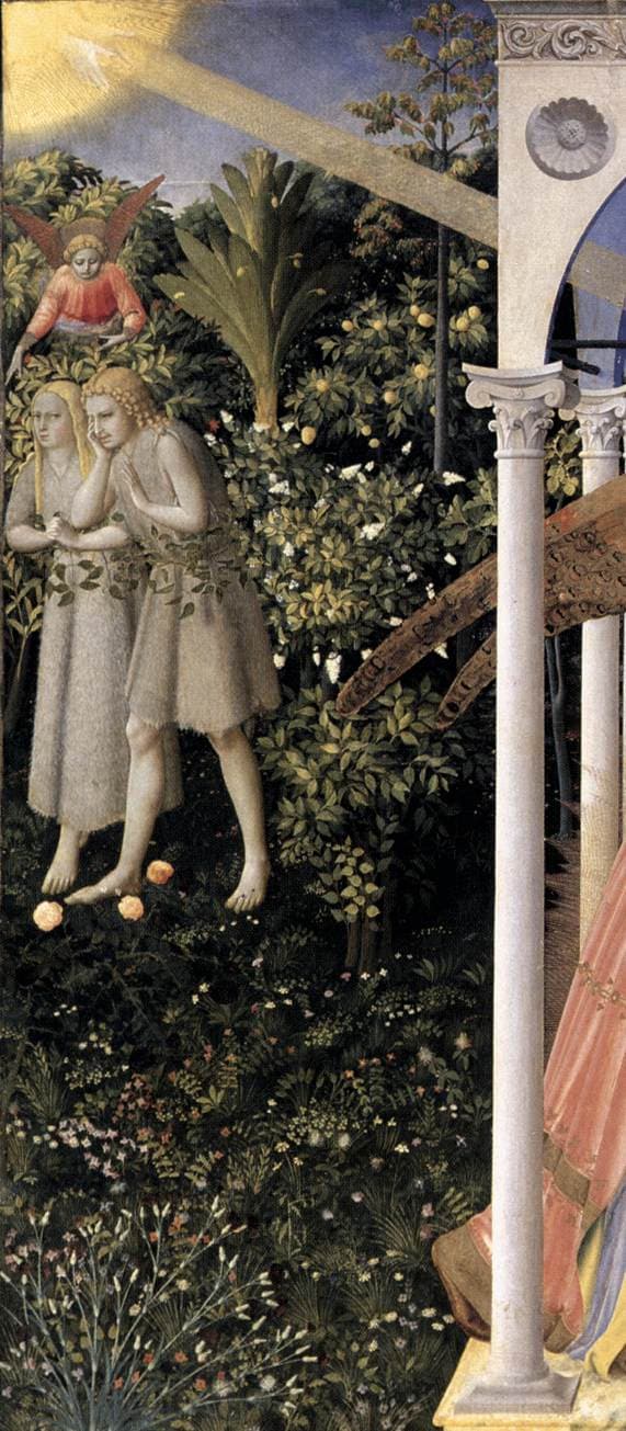 Detalhe da Anunciação de Fra Angelico